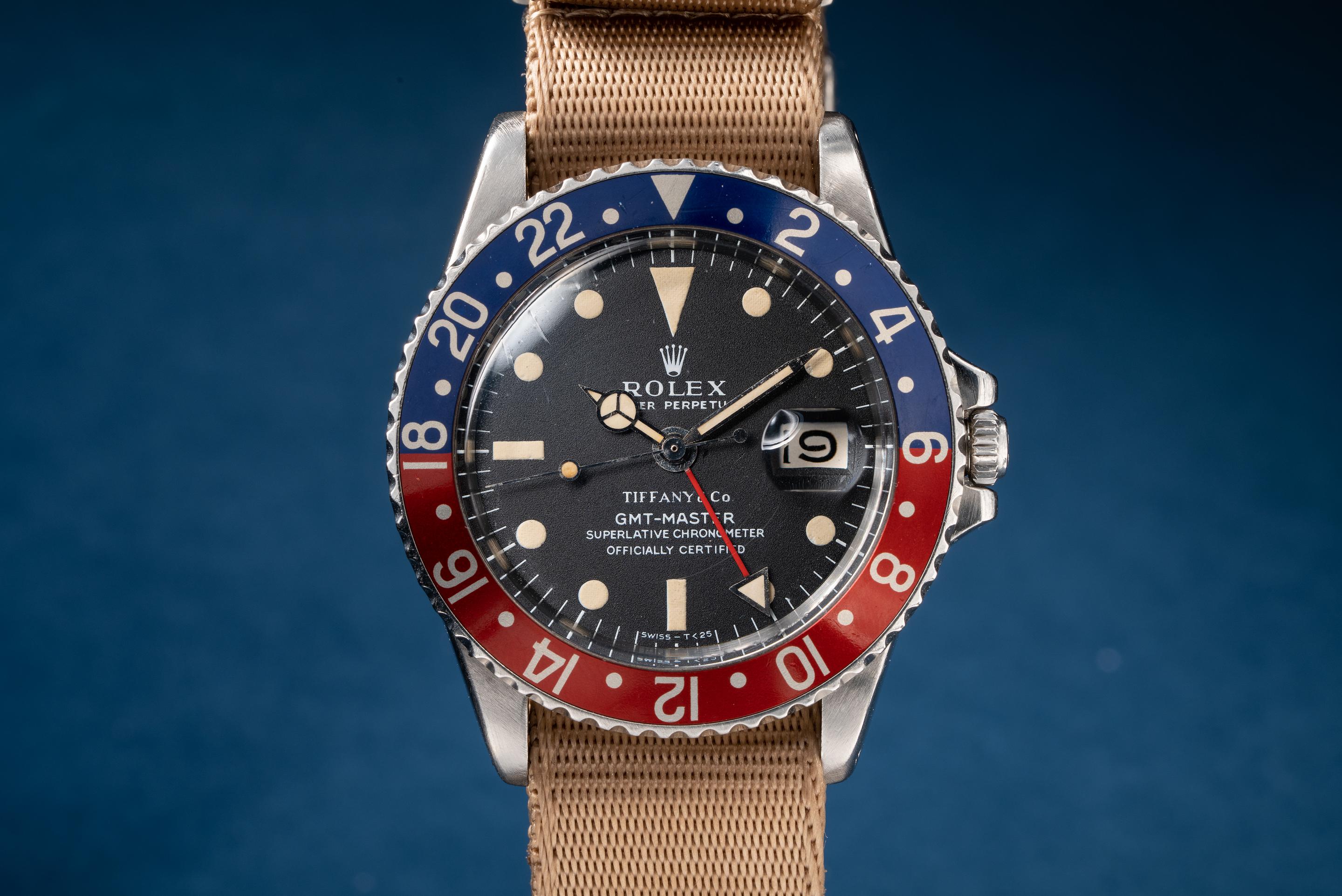 1971 Rolex GMT-Master 1675 Tiffany & Matte Dial with