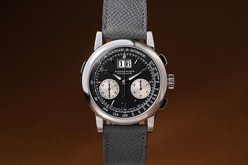 1999 A. Lange & Sohne Platinum Flyback Datograph 403.035 "Meter" Dial with Papers & Service Papers