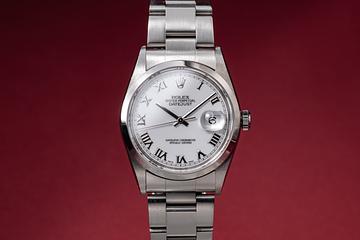 2001 Rolex DateJust 16200 White Roman Numeral Dial with Papers