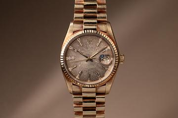 Unpolished 1979 Rolex 18K YG DateJust 16018 Tropical Dial