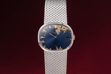 Patek Philippe 18G WG Golden Ellipse 3545/1G Tropical Blue Dial