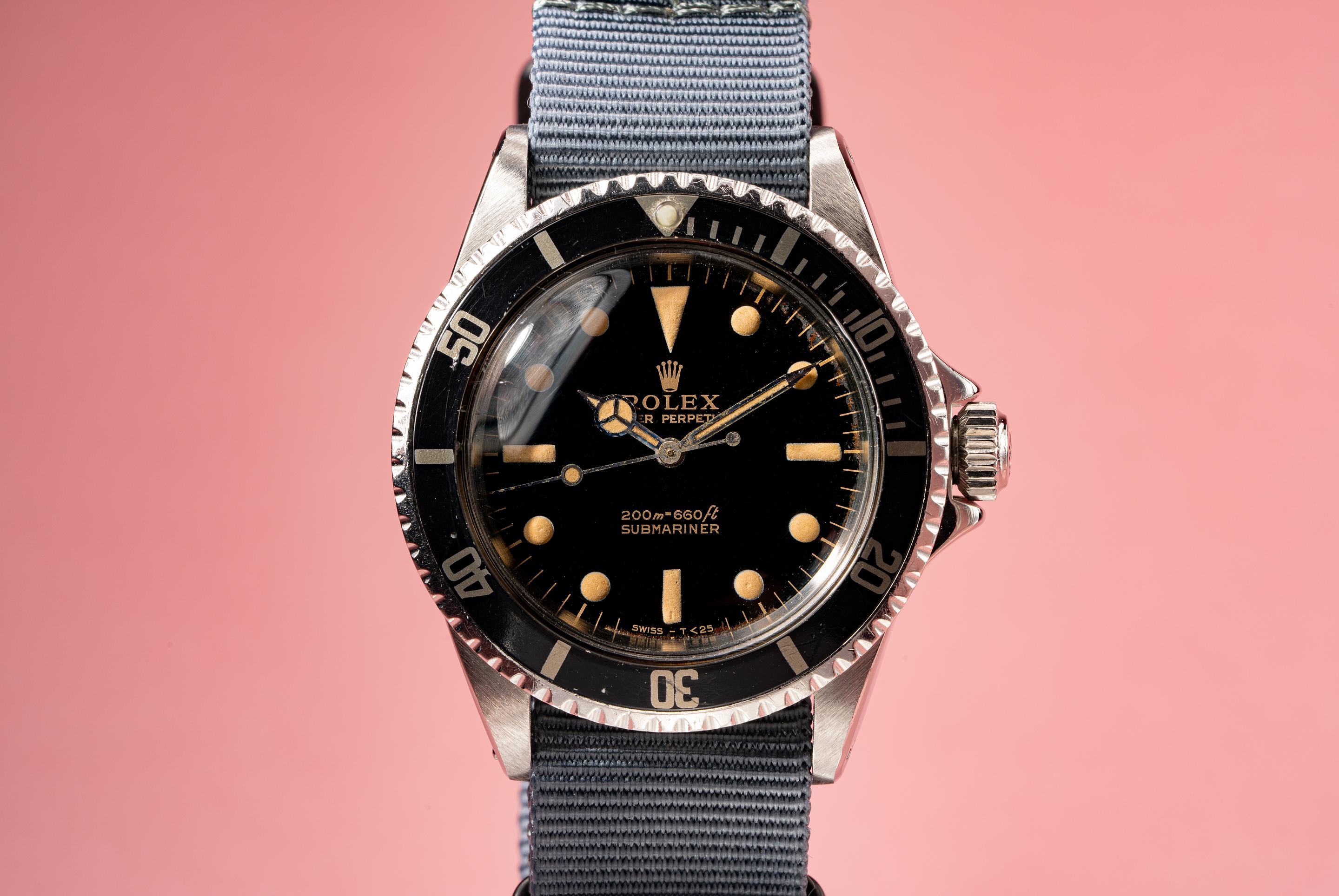 1964 Rolex Submariner 5513 with Gilt Dial Tropical Watch