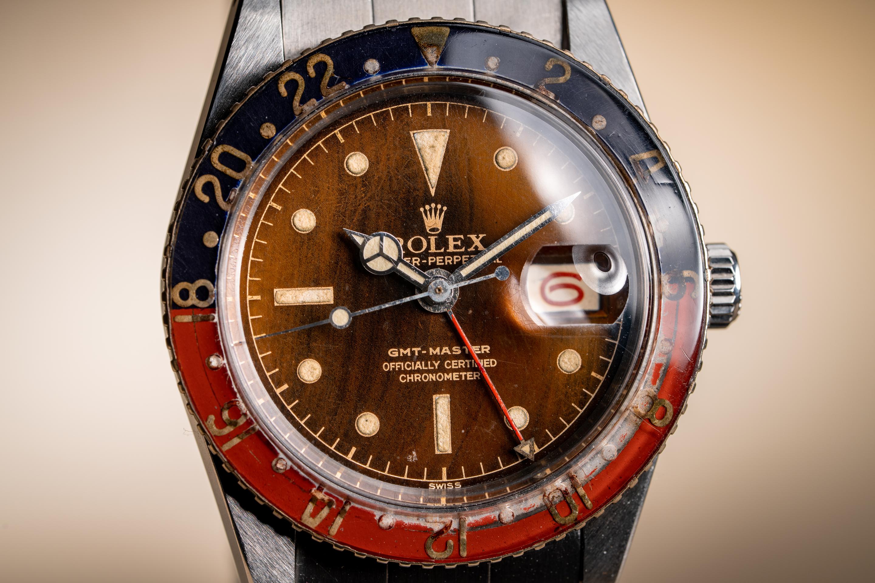 1958 Rolex GMT-Master 6542 Tropical Dial with Original Bakelite