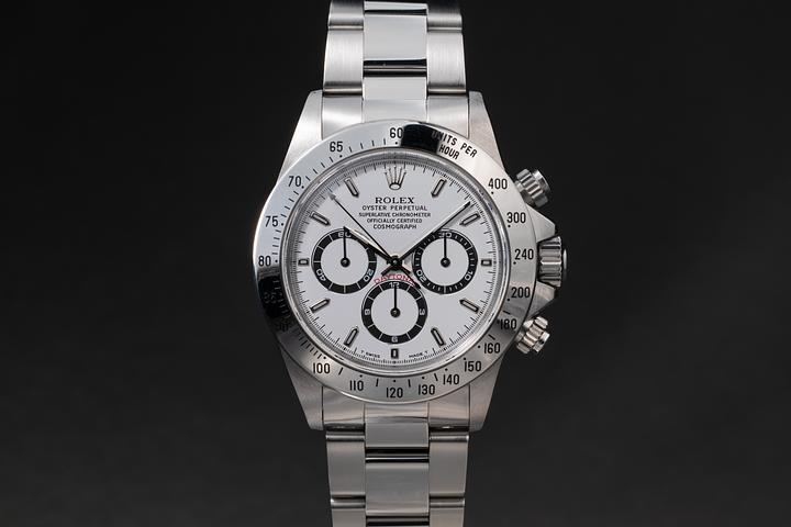 1997 Rolex Daytona 16520 White Dial Tropical Watch