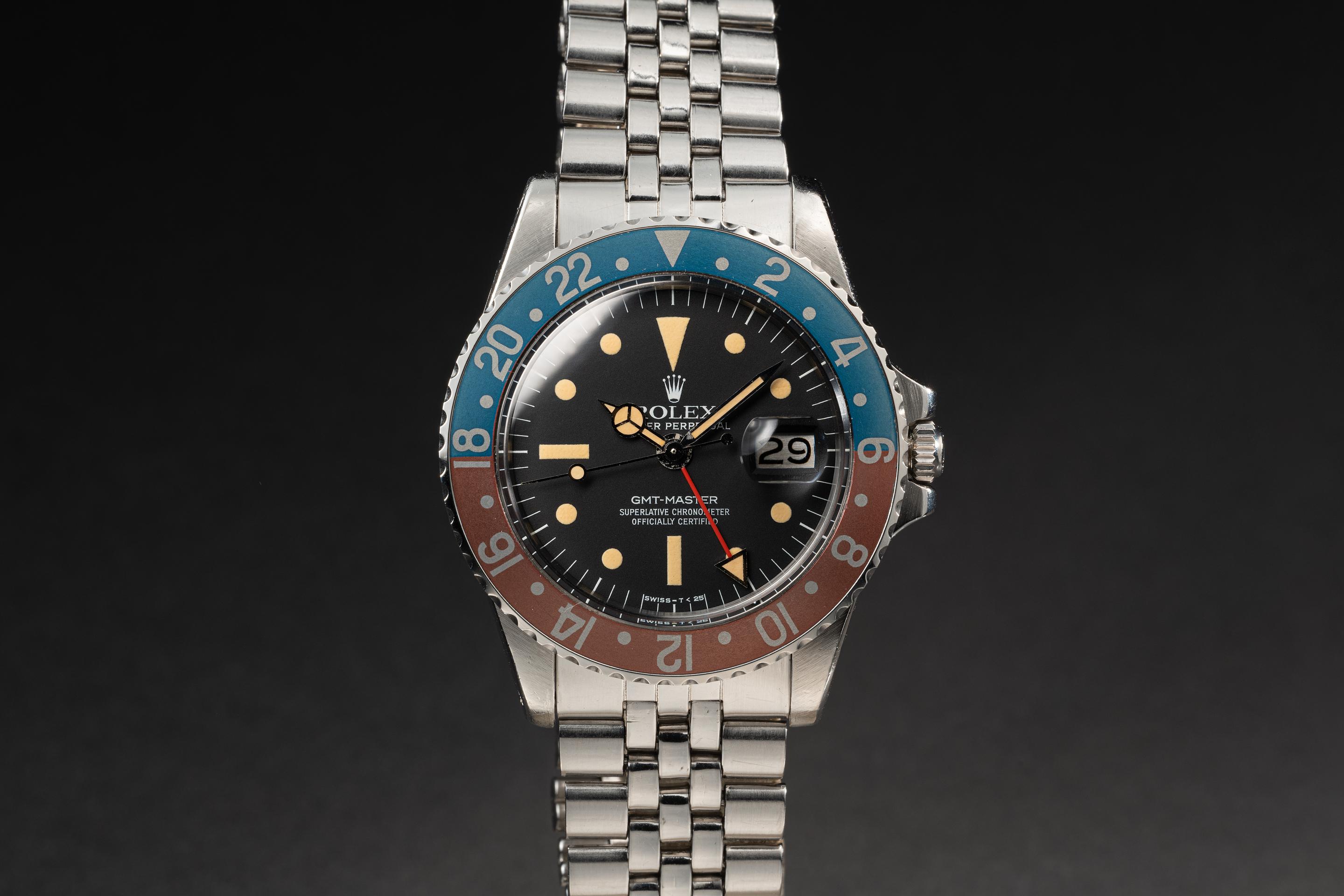 1976 Rolex GMT-Master 1675 Radial Dial with Tropical Watch Service