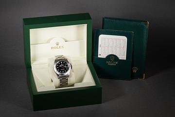 ROLEX オイスターボックス セット 2003 Rolex GMT Explorer II 16570 Black Dial with Box | Tropical Watch