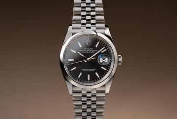 2023 Rolex DateJust 126200 Black Dial with Papers