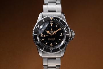 1965 Rolex Submariner 5513 Gilt Underline 3, 6, 9 Swiss & Double T < 25 Dial