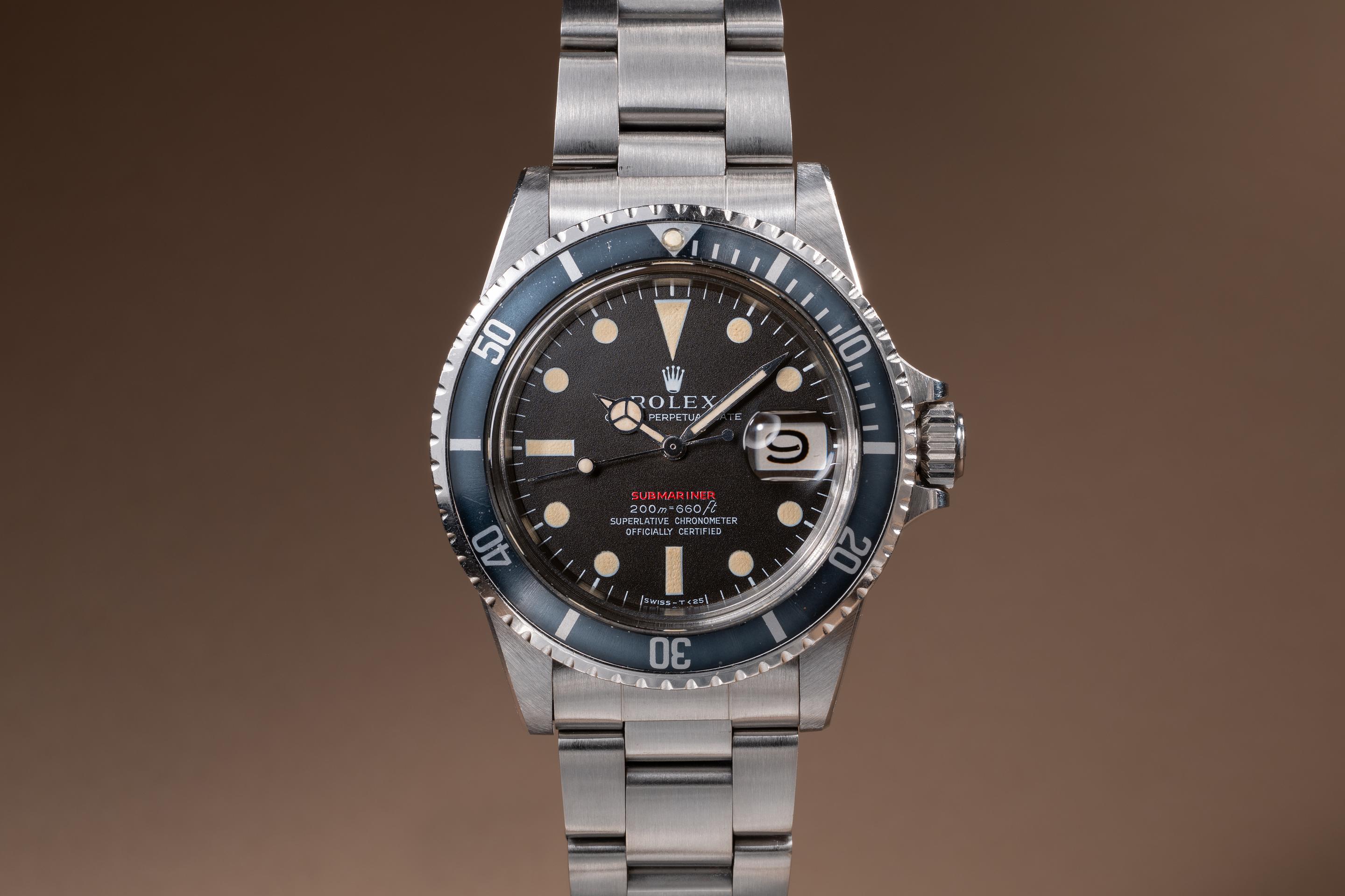 1970 Rolex Red Submariner 1680 MK 2 Meters First Tropical Dial