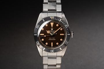 1962 Rolex Submariner 5508 Tropical Gilt Dial 