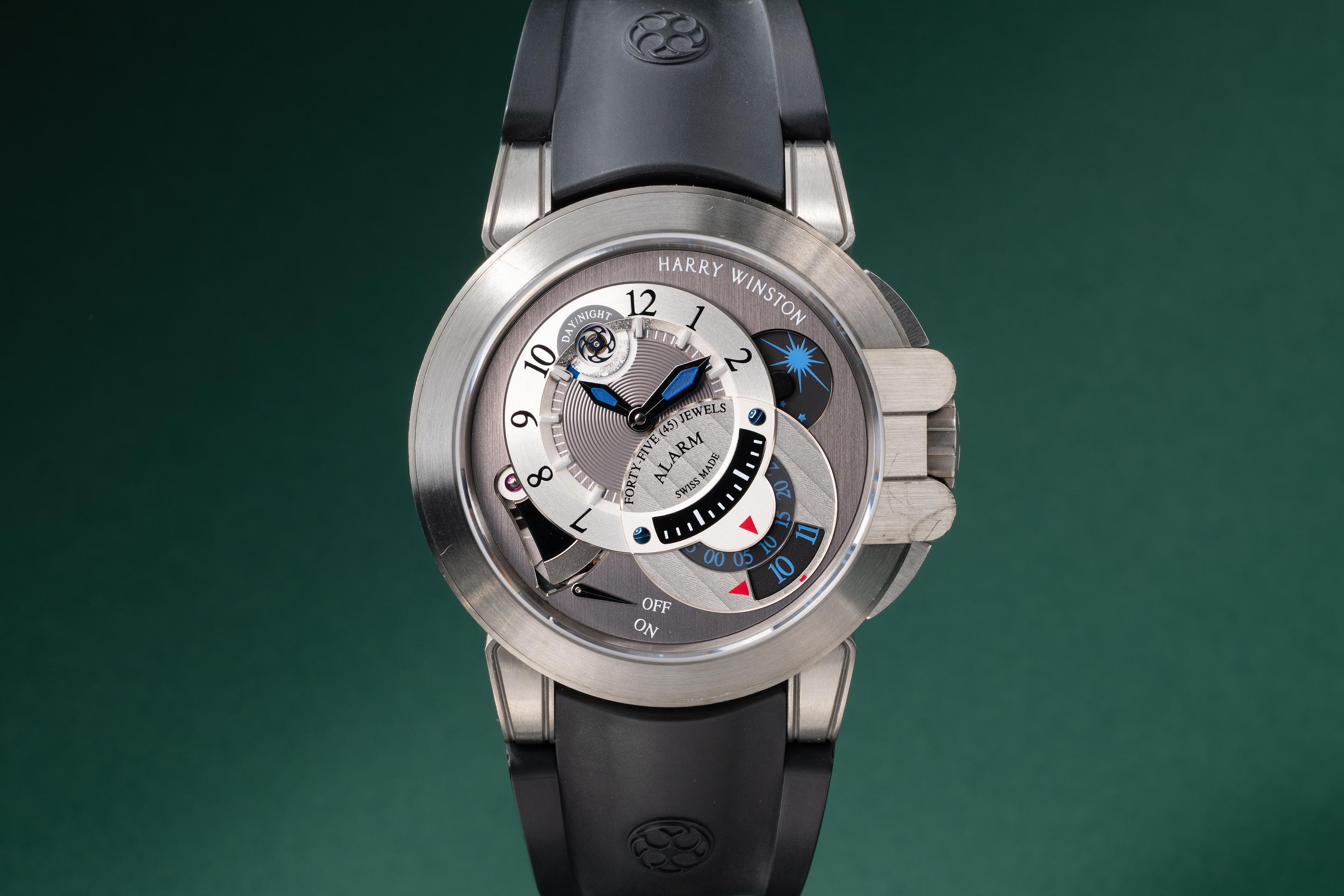2010 Harry Winston Zalium Project Z6 Alarm Anthracite Dial with