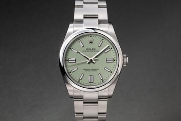 2026 Rolex 41mm Oyster Perpetual 134300 Pistachio Dial with Box and Papers