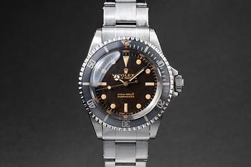 1966 Rolex Submariner 5513 Tropical Gilt Spider Dial 