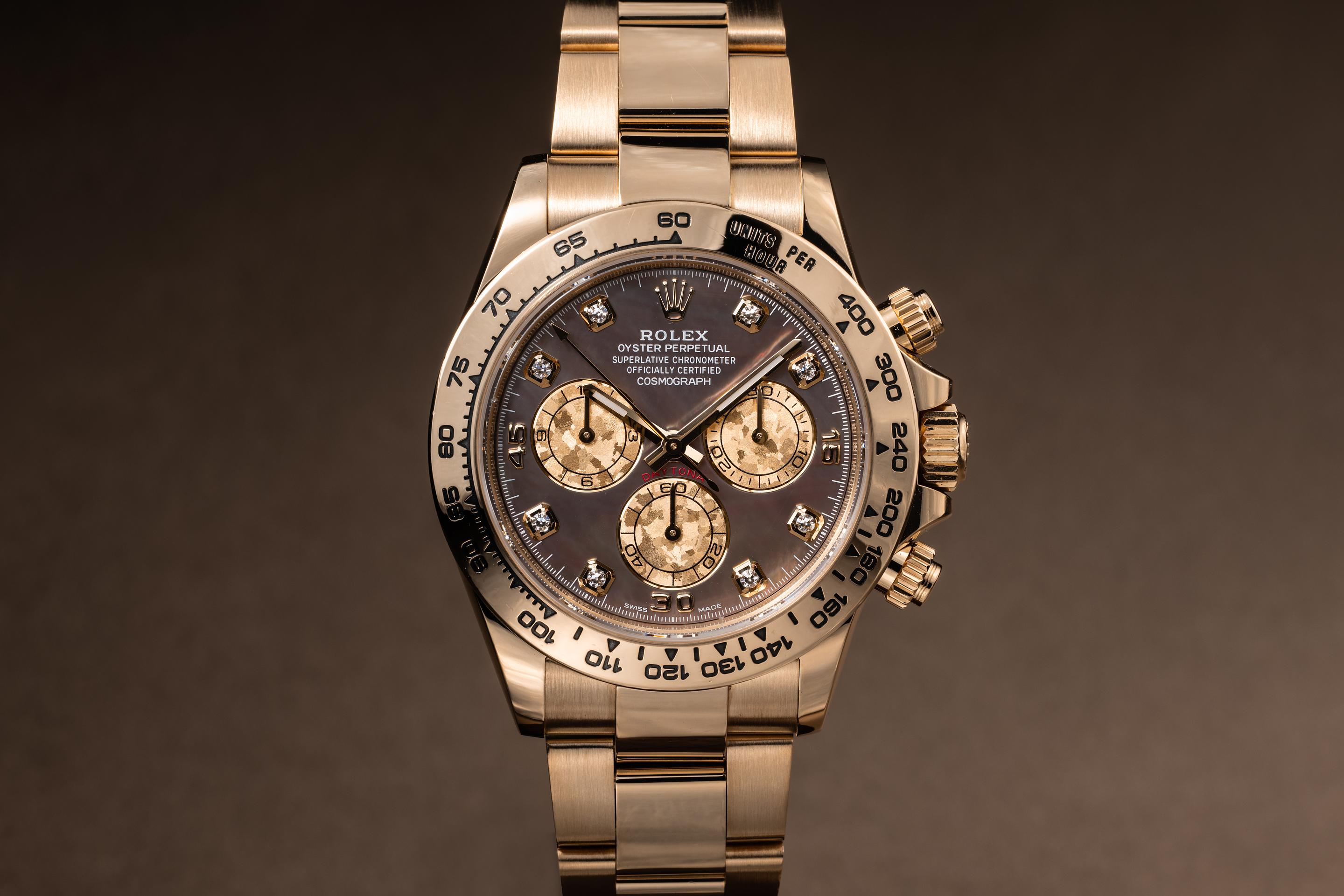 Rolex 18K YG Daytona 116508NG Tahitian Mother of Pearl Dial