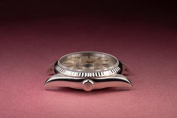白銀ページ 1993 Rolex 18k WG Day-Date 18238 Silver Dial | Tropical Watch