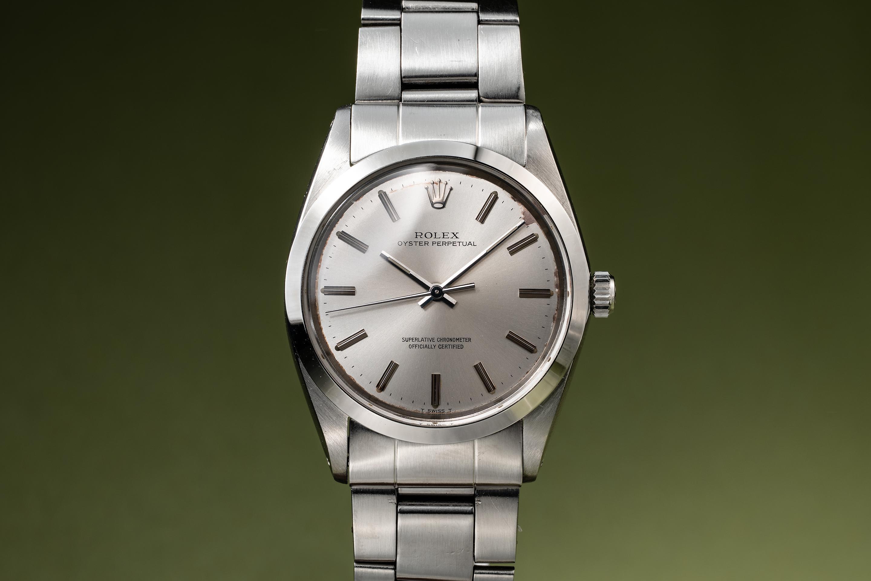 1966 Rolex Oyster Perpetual 1018 Silver Dial | Tropical Watch