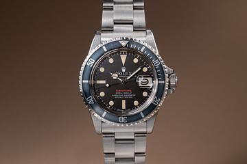 1970 Rolex Red Submariner 1680 MK 2 Meters First Tropical Dial with Box & Double Punch Papers