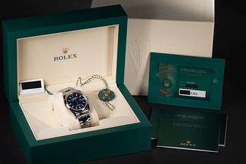 メディテイション 2022 Rolex DateJust 126200 Blue Mosaic Dial with Box and Papers