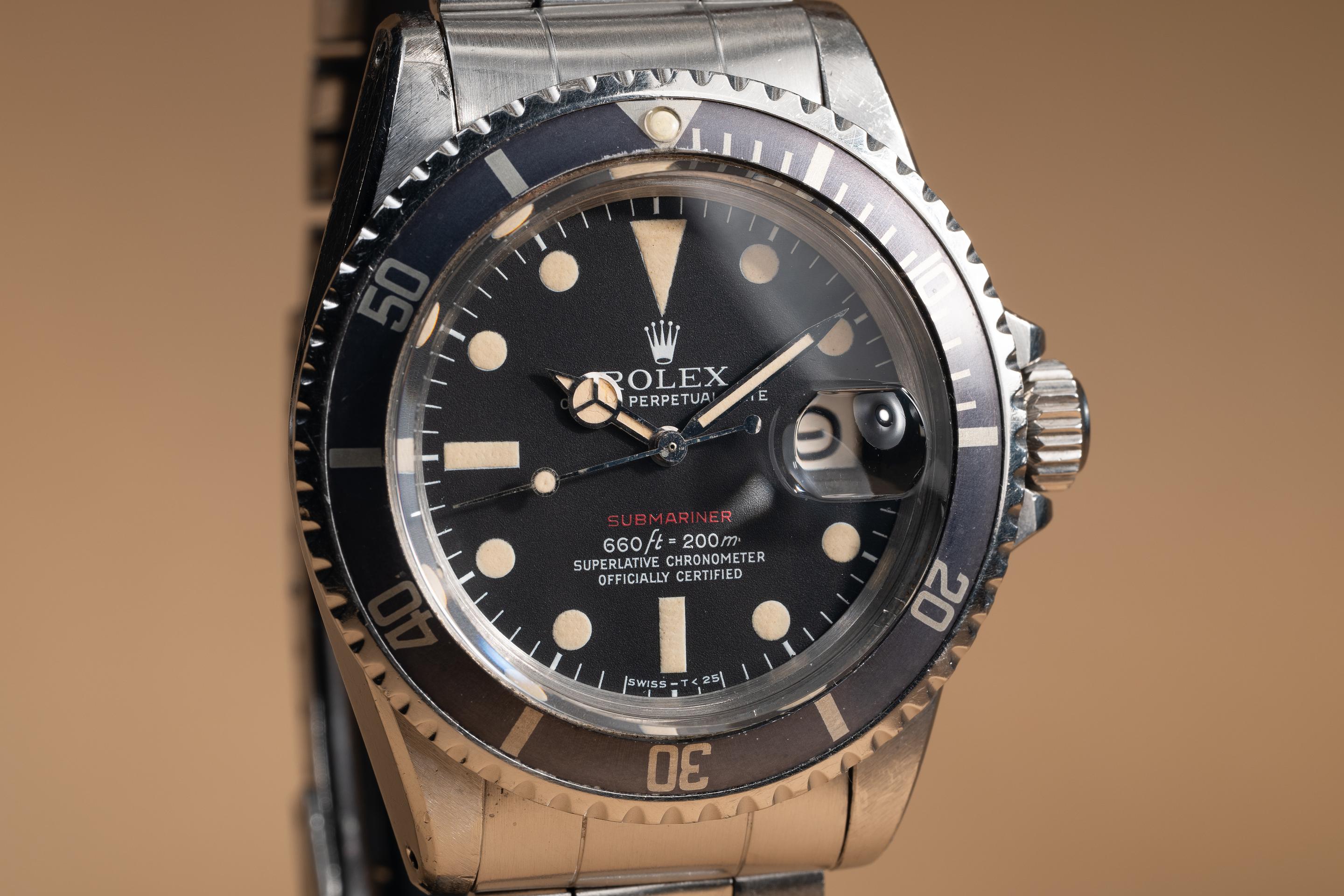 Reggie Jackson's 1973 Rolex Submariner 1680 MK 5 Dial with Box