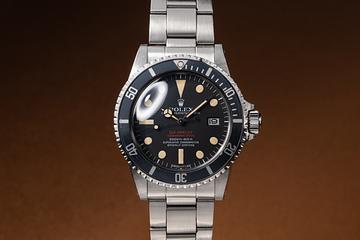 1972 Rolex Double Red Sea-Dweller 1665 MK 3 Dial