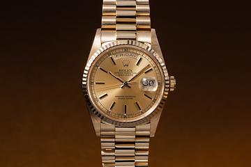 1990 Rolex Day-Date 18238 Champagne Dial