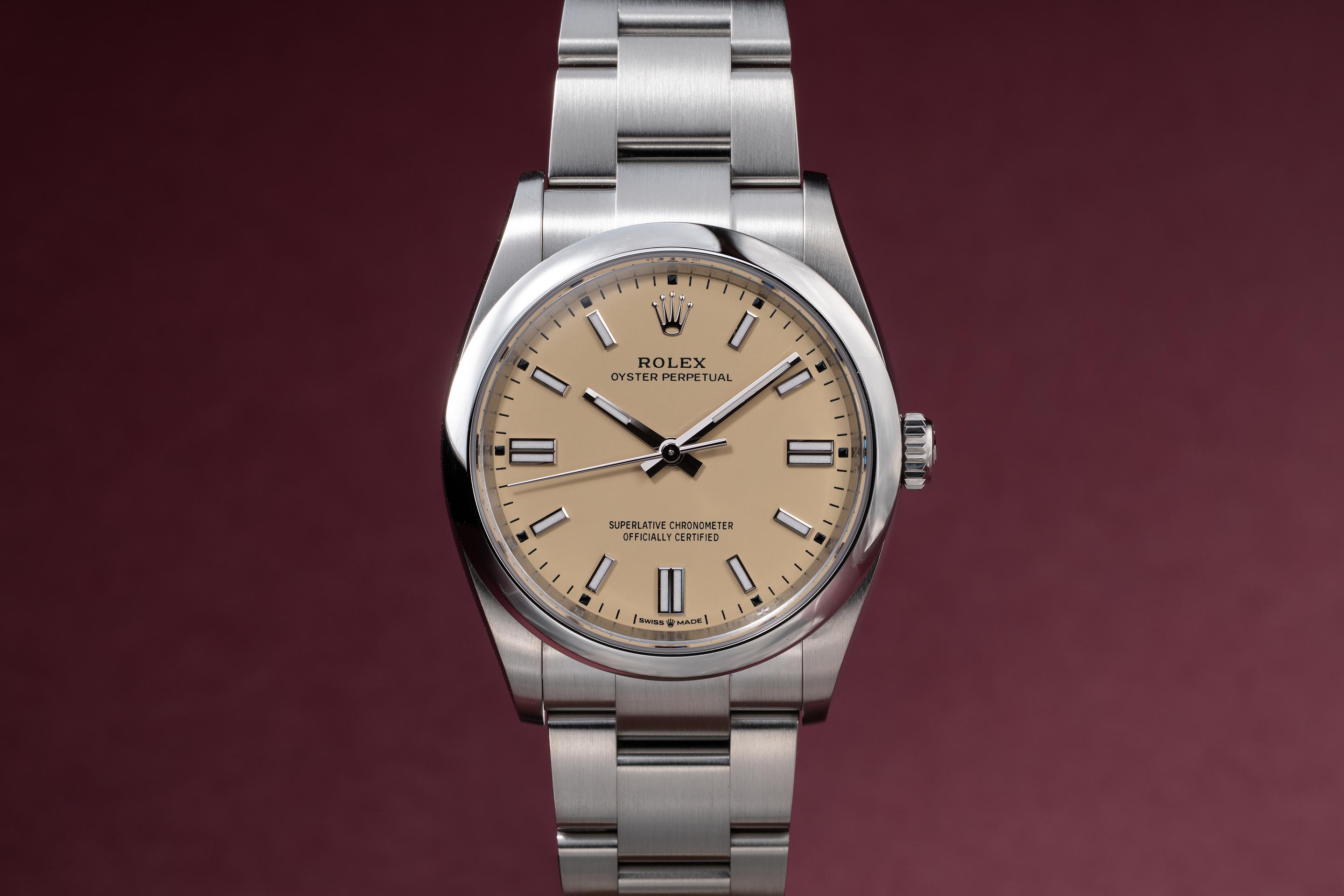 2025 Rolex Oyster Perpetual 126000 Beige with Box and Papers