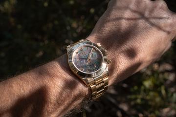2000 Rolex 18K YG Daytona 116528NR Tahitian MOP Dial