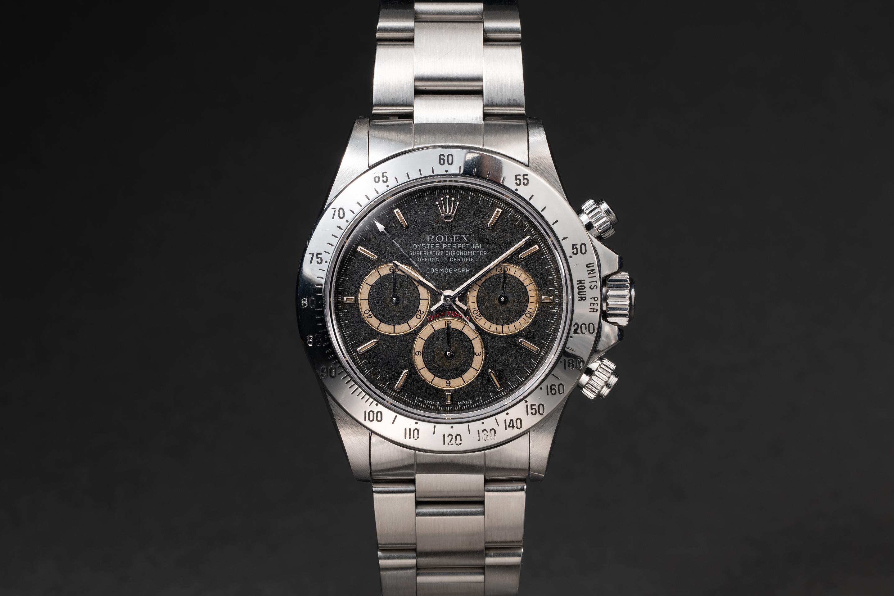 ザ・モスト・ヘイテッド　ポリフィア Rolex Zenith Daytona Tropical Dial 16520 Full Set — Wind Vintage