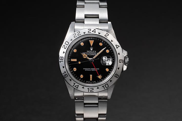 1988 Rolex Explorer II 16550 Black Dial | Tropical Watch