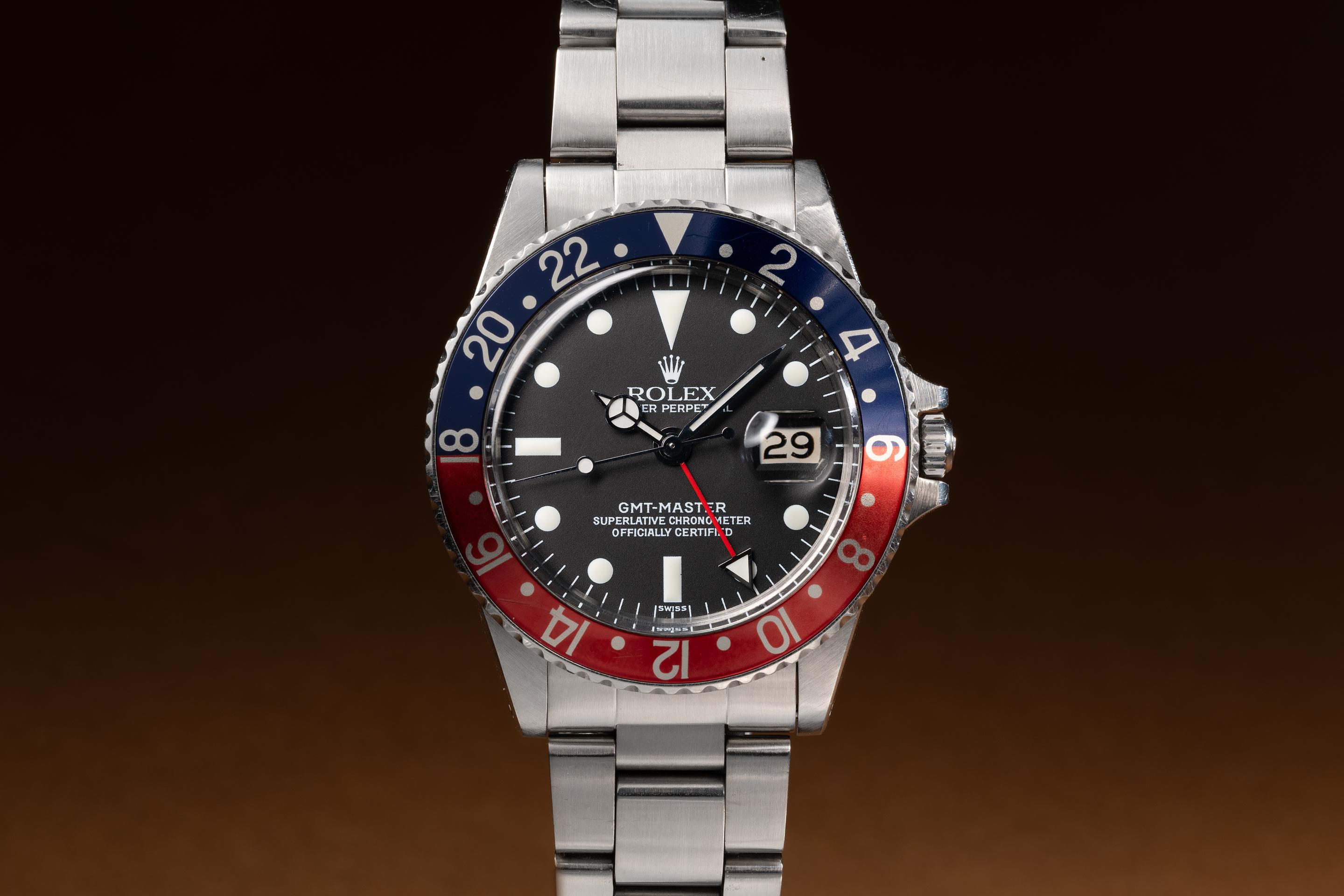 1968 Rolex GMT-Master 1675 Service Dial with Service Papers