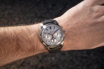 2014 Patek Philippe 18K WG Perpetual Calendar Chronograph 5270G Silver Dial with Box and Papers