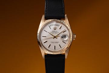 1978 Rolex 18K YG Day-Date 1803 Matte White Dial 