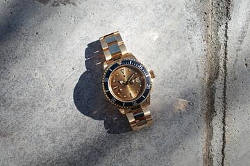 1984 Rolex 18K YG Submariner 16808 Tropical Dial 