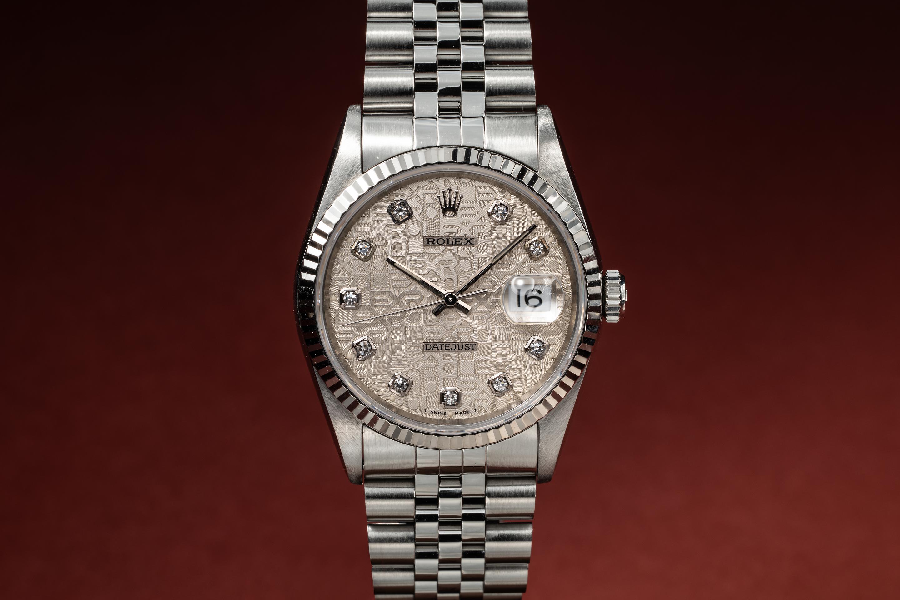 1993 Rolex Datejust 16234 Silver Jubilee Diamond Dial | Tropical Watch