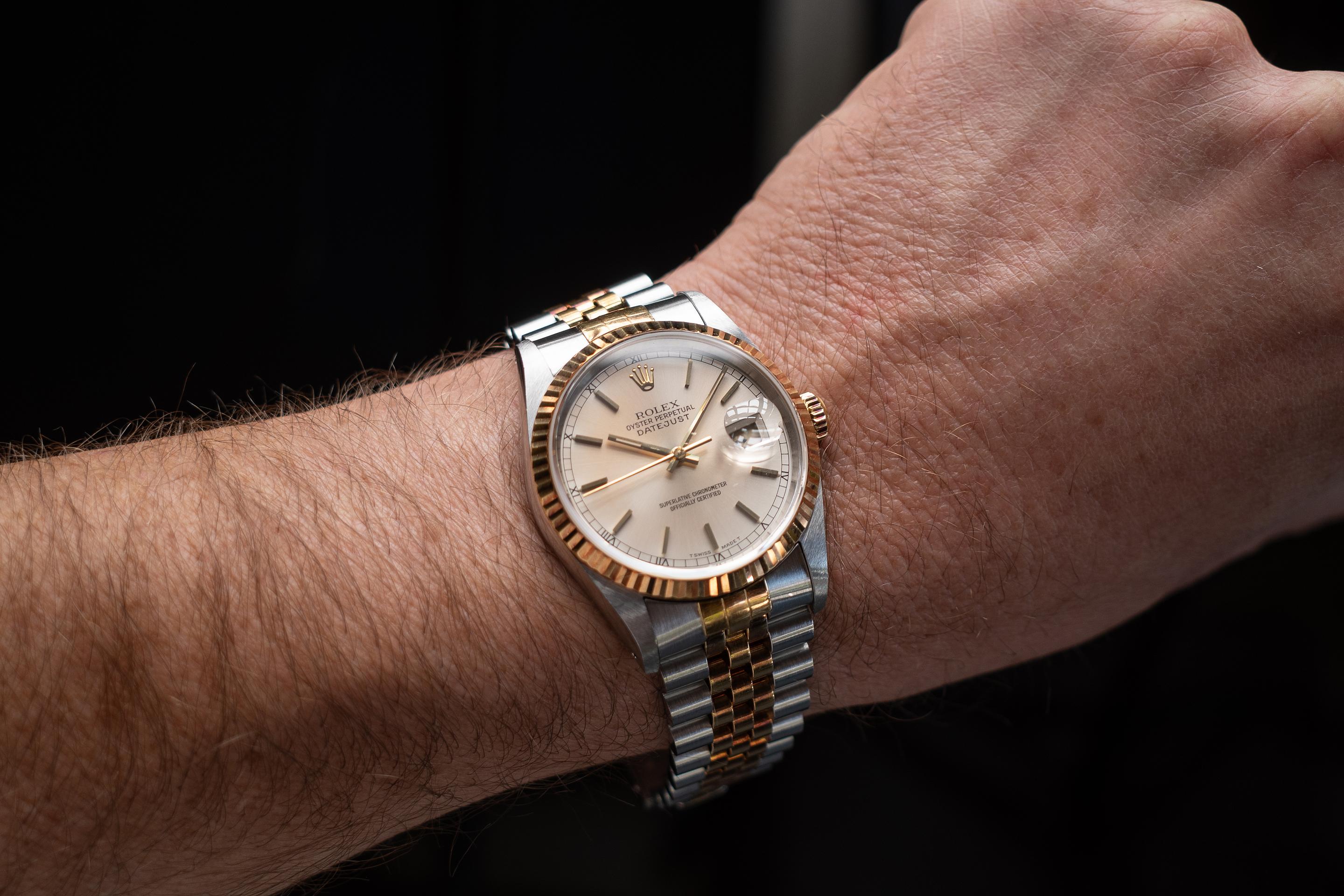 1993 Rolex Two-Tone DateJust 16233 Silver Tropical Dial | Tropical