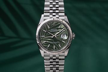 2023 Rolex DateJust 126234 Palm Dial with Papers 