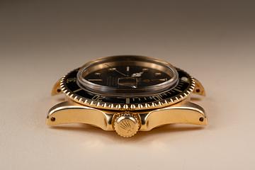 1973 Rolex 18K YG Submariner 1680 Matte Black Nipple Dial