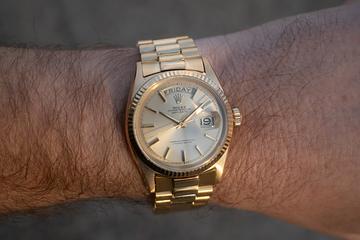1964 Rolex 18k YG Day-Date 1803 No-Lume Champagne Dial