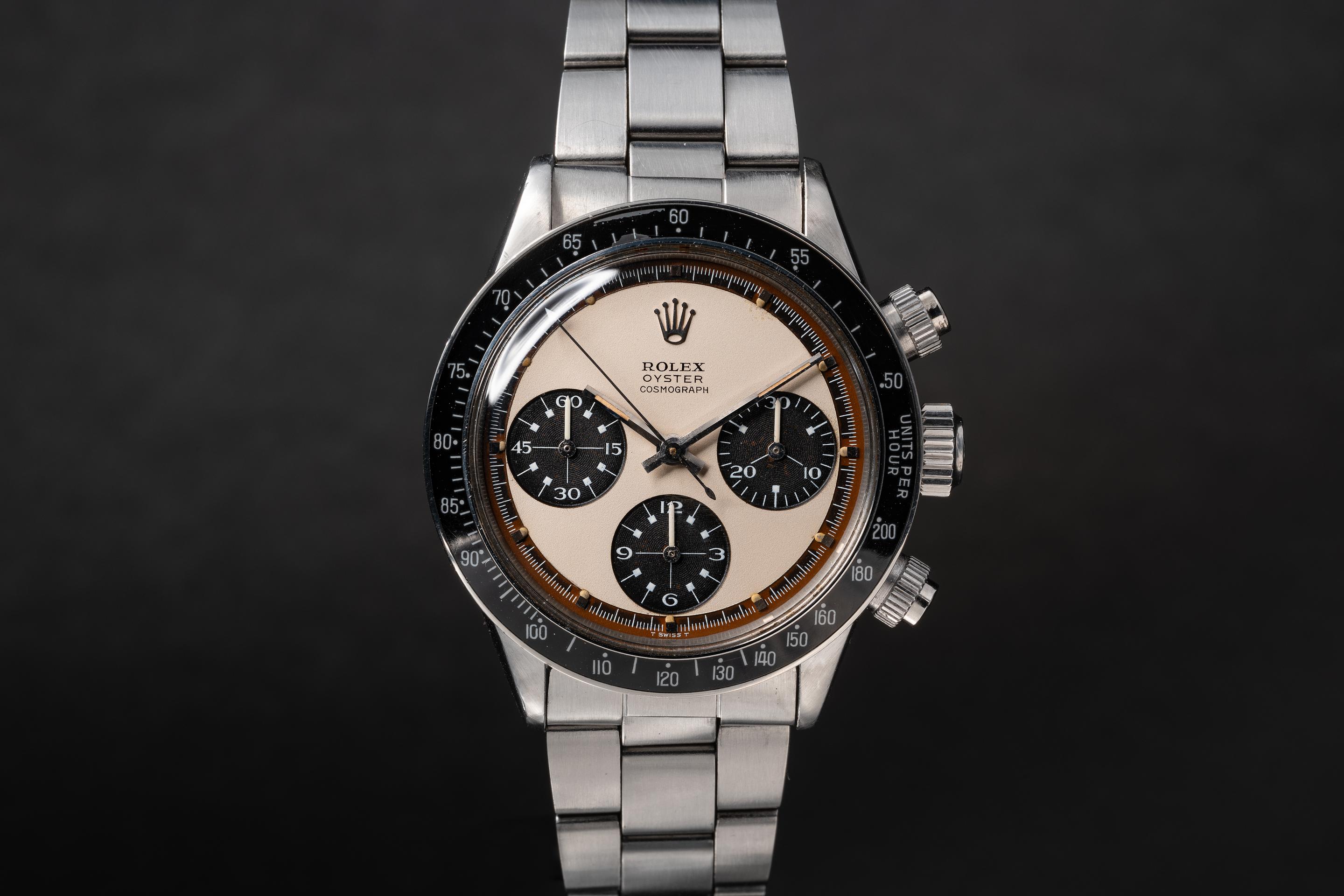 1969 Rolex Paul Newman Daytona 6263 White Tropical Mk 1.75 Panda