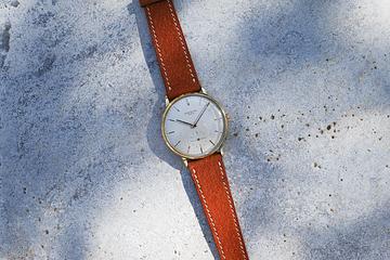 1966 Patek Philippe 18K YG Calatrava 3410J Silver Dial 