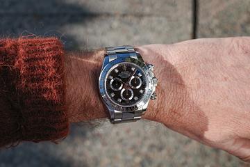 2008 Rolex 18K WG Daytona 116509 Black Diamond Arabic Dial with Papers, Service Papers & Hang Tag 