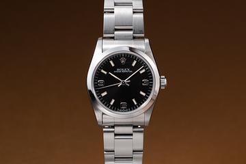 1995 Rolex Mid-Sized Oyster Perpetual 67480 Black 3, 6, 9 Dial 