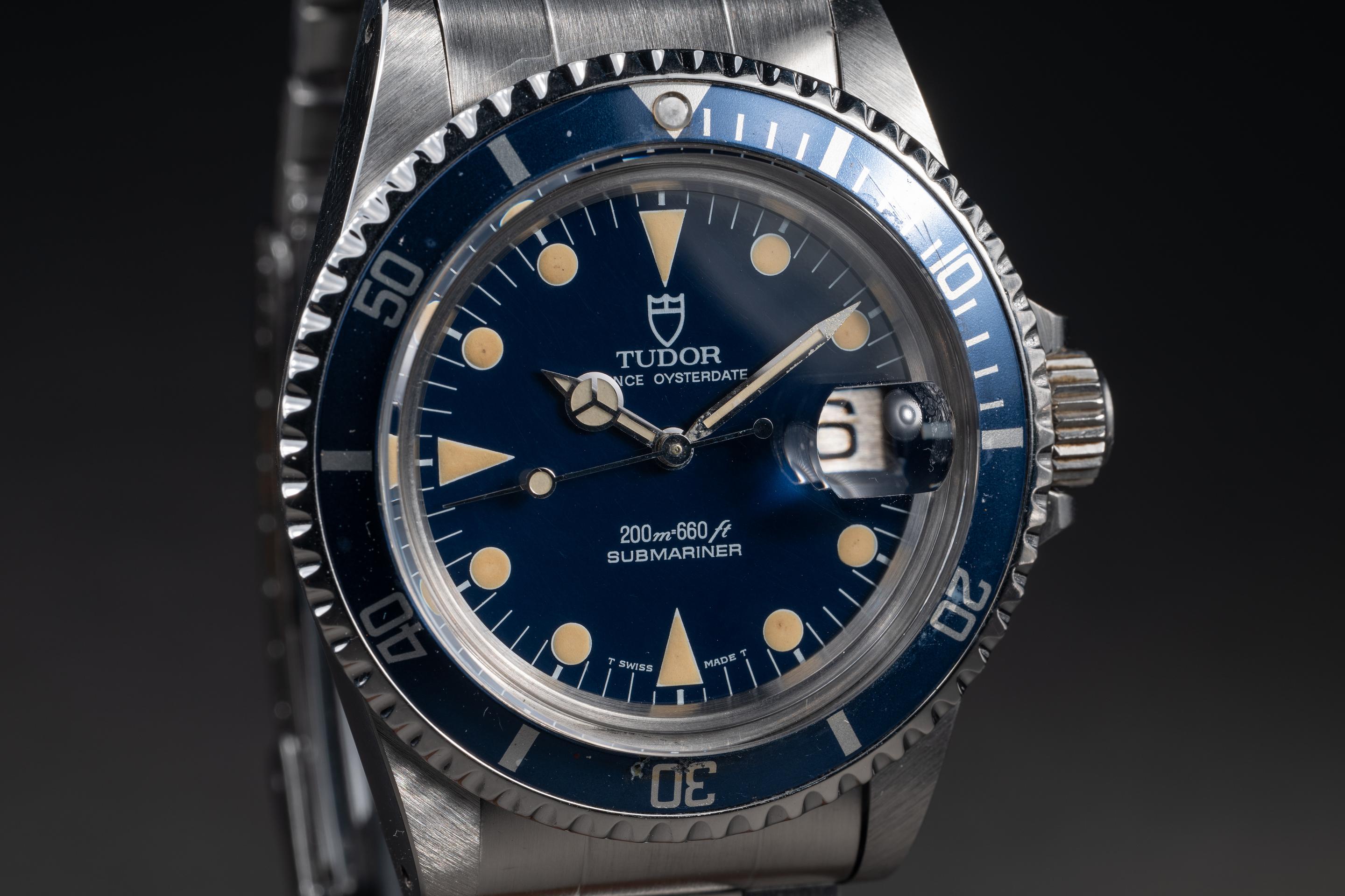 1984 Tudor Submariner 76100 Blue Dial with Papers | Tropical Watch