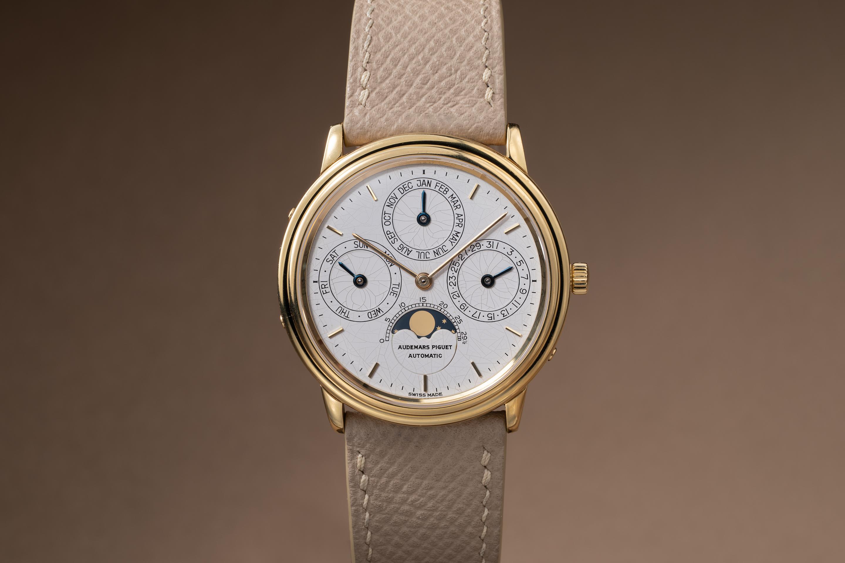 1986 Audemars Piguet 18K YG Quantieme Perpetual Calendar 25657BA