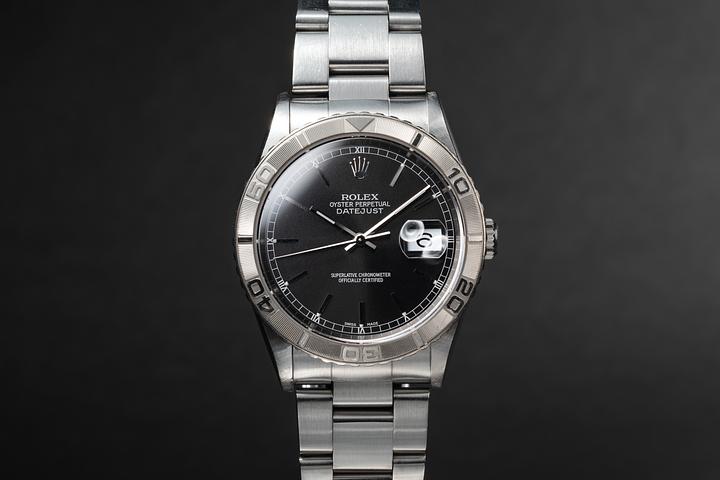 2003 Rolex DateJust Turn-O-Graph 16264 Black Dial | Tropical Watch