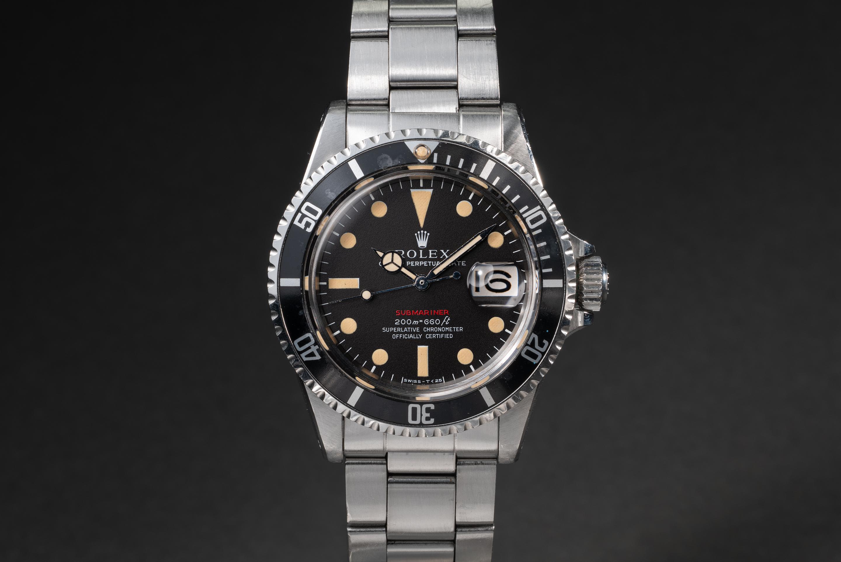 1970 Rolex Submariner 1680 MK 2 Meters First Tropical Dial with 