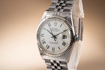 ROLEX 16014 16030 DATEJUST 文字盤 Dial　#24 1982 Rolex DateJust 16014 White Roman Numeral Dial | Tropical Watch