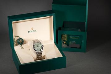 2026 Rolex 41mm Oyster Perpetual 134300 Pistachio Dial with Box