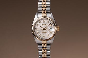 2002 Rolex TwoTone Ladies DateJust 79173 Silver Jubilee Diamond Dial