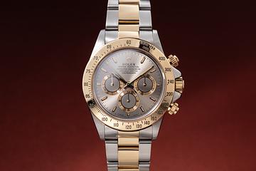 1997 Rolex Two-Tone Daytona 16523 Gray Dial